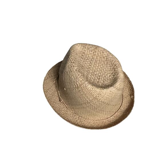 Vintage 100% Raffia Natural Straw Fedora Hat | Handmade in Madagascar - Picture 5 of 9